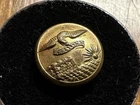 Original Civil War Waterbury Federal Engineer Essayons Kepi Button, Gilt Non Dug