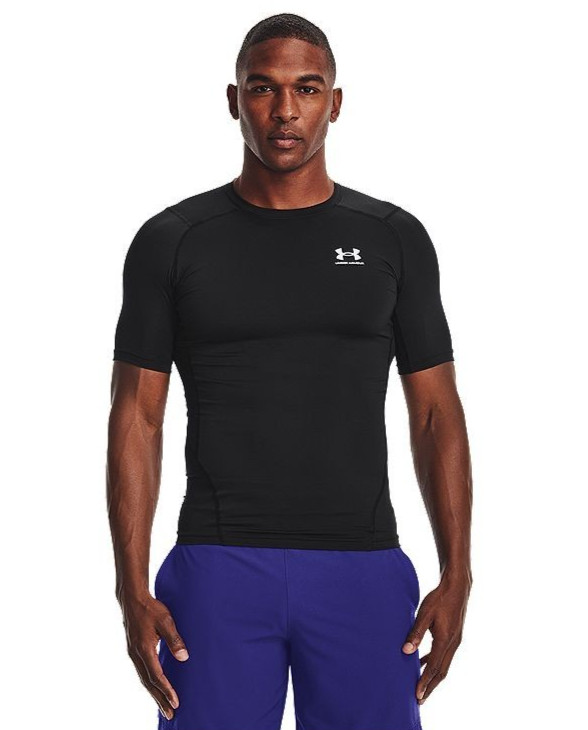 Under Armour Men's HeatGear Compression Shirt (Black / Size L) View 3