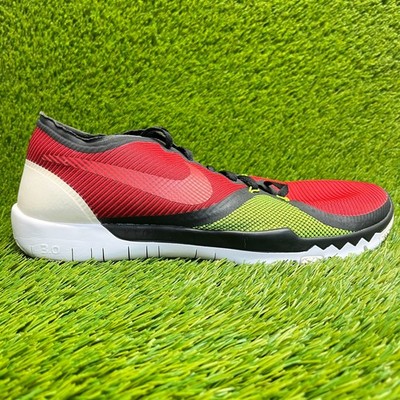 Nike Free Trainer 3.0 V4 Mens Size 12 Red Green Walking Running Shoes Sneakers