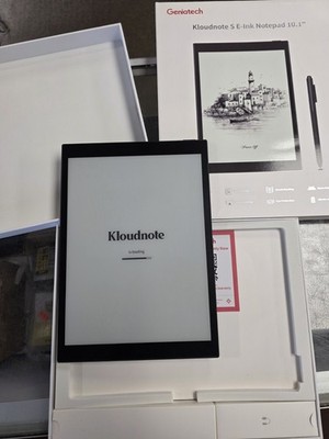 Geniatech Kloudnote 10.1 '' E-Ink Notepad w Digital Pen eBook Reading Writin
