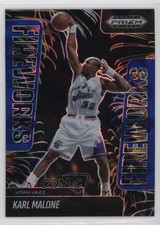 2024-25 Panini Prizm Black Fireworks Blue Ice 95/125 Karl Malone #23 HOF 1j8b