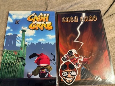Cash Grab #1 - Original Cover by Donal Delay. First Printing. Signed by Cecil