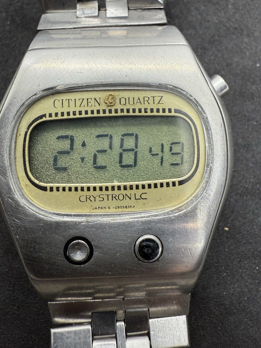Citizen Crystron LC 50-3053 Quartz Digital Vintage Men's Watch | eBay