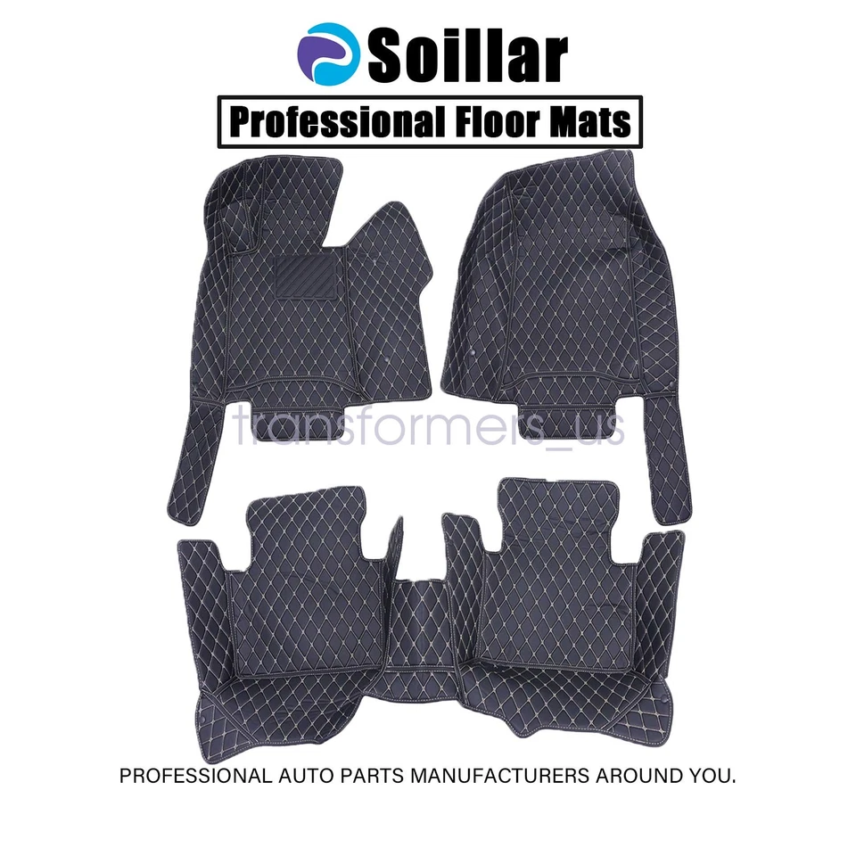 Alfombrillas envolventes delanteras y traseras de cuero para 2004 2005 2006 2007 2008 ACURA TL Foto 2 de 4