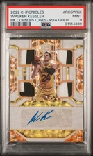 2022 Panini Rc Cornerstones Walker Kessler #RCSWKK PSA 9 Patch Auto Gold /5