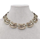 Vintage Thermoset Choker Necklace Estate Costume Jewelry 15" Adj