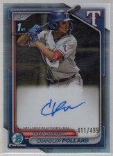 Chandler Pollard 2024 Bowman Chrome  Autographs Refractor #CPA-CP #/499 - K616