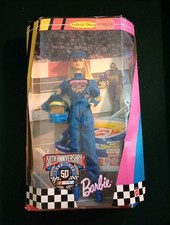 1998 Mattel Barbie Nascar 50th Anniversary Collector Edition New in Box
