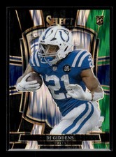 2025 Panini Select - Premier Level DJ Giddens #131 Black & Green  Prizm (RC)