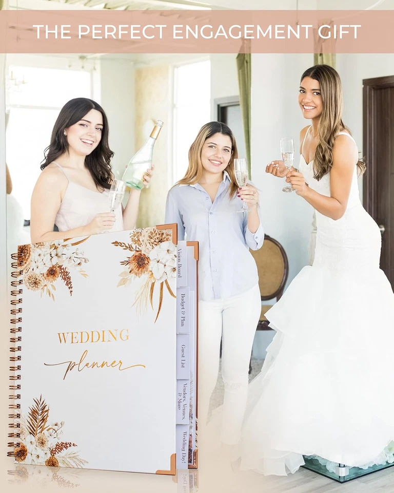 Boho Wedding Planner Book and Organizer, 9 X 11 Inches - image 3 of 4