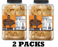 2 PACK Member'S Mark Original Fried Pork Rinds 16 Oz. FREE SHIPPING