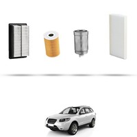 Hoffcar Set Service - 4 Filter FüR Hyundai Santa Fe II 2.2 Crdi 145Kw Von 2010