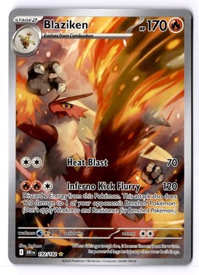 Blaziken - Illustration Rare SV10: Destined Rivals 192/182 NM | eBay