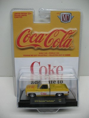 2019 M2 MACHINES COCA-COLA 1979 CHEVROLET SCOTTSDALE SILVERADO SQUARE BODY