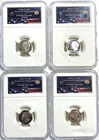SILVER 1999 2000 2001 2002-S Roosevelt Dime Proof 10C SET