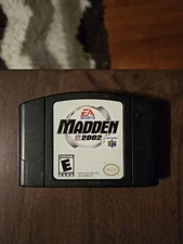 Madden 2002 Nintendo 64 N64 Authentic Cartridge Tested