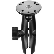 RAM-B-103U RAM Double Socket Arm with Round Plate - B Si...
