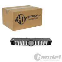Diederichs Sport KÜHlergrill Grill Chrom ROT Passend FüR VW Polo V 6R Gtd-Optik