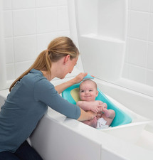 Cradle Cap Brush and Comb , White/Blue