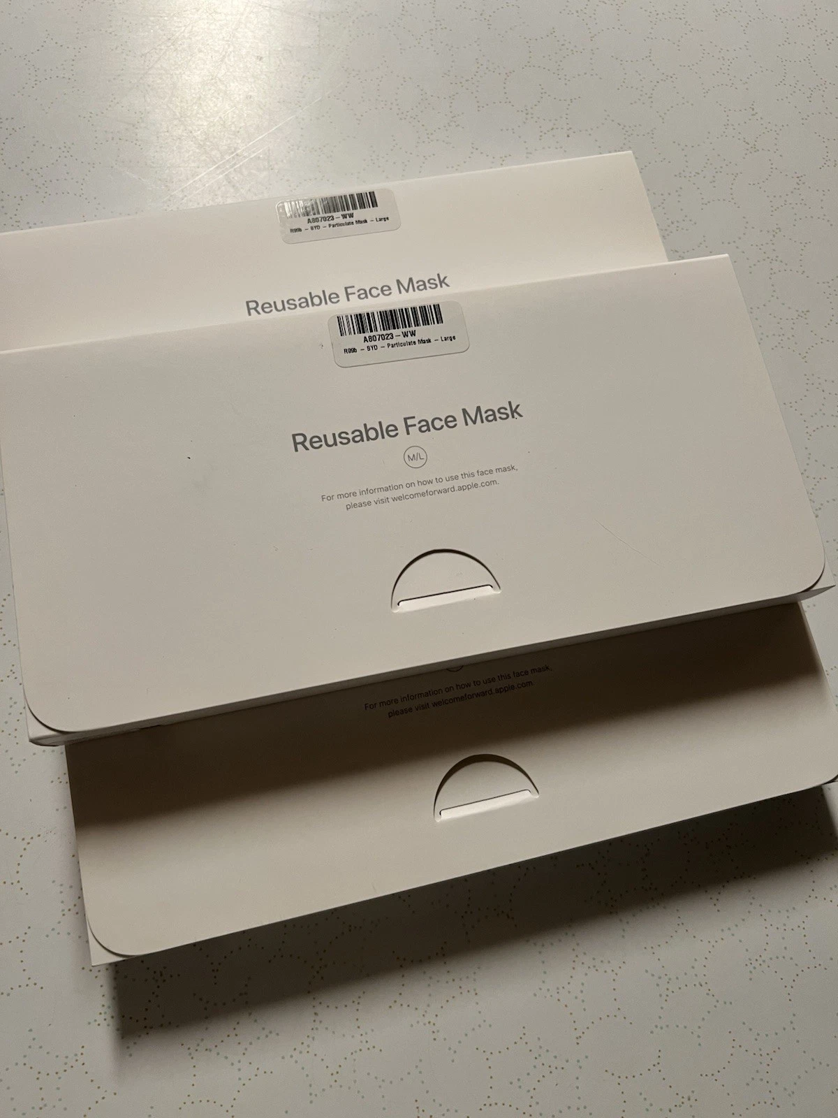 Reusable Face Masks - Apple Employee Issued M/L - Lot Of 12
Opens in a new window or tab