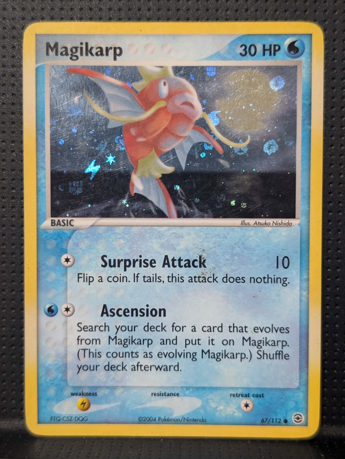 MAGIKARP REVERSE HOLO 67/112 EX FIRE RED & LEAF GREEN POKEMON ENGLISH LP
