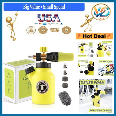 #ad Foam Cannon for Pressure Washer 4500 PSI Car Wash Sprayer 1L $54.49
