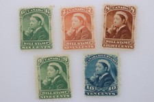 Canada Bill Stamps 6c 7c 8c 9c 10c Mint MH Revenue Set Documentary