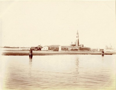 ITALIEN 1906 VENEDIG Insel St. Georg Major bei Ebbe - San Giorgio Maggiore