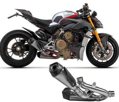 For Ducati Panigale V4 2018-2024 Streetfighter V4 Exhaust Mid Link Pipe Muffler