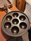Vintage Griswold No. 962 No. 32 Æbleskiver Pan 7-Cup Cast Iron Danish Pancake