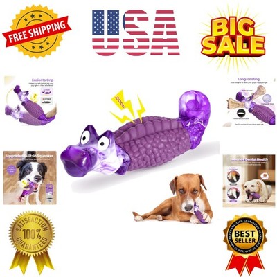 Tough Dog Chew Toys for Aggressive Chewers, Squeaky Indestructible Dog Toy fo...