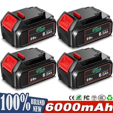 4 Pack 20V Max 6.0Ah Lithium-ion Battery for Dewalt DCB200 DCB205-2 DCB206 NEW