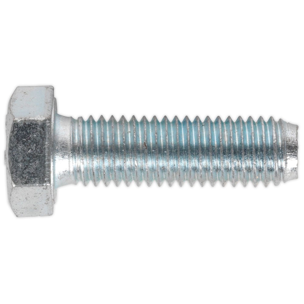 Sealey HT Setscrew M12 x 40mm 8.8 Zinc DIN 933 Pack of 25