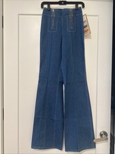 Vintage 1970s Stunning Maverick Double Zipper Jeans New With Tag Size 7/8