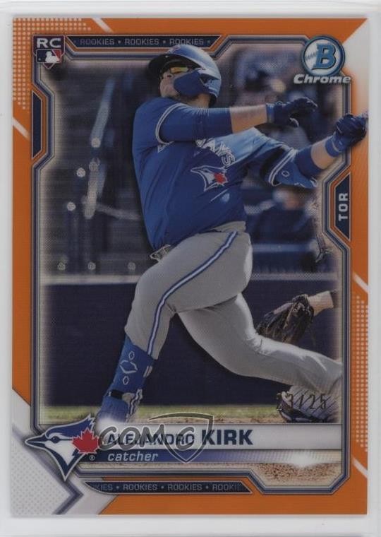 2021 Bowman Chrome Orange Refractor 23/25 Alejandro Kirk #49 12i0