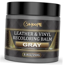 2025 New Advanced,Leather Repair Kit for Leather Recoloring Balm Gray