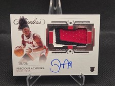 2020 Panini Flawless Precious Achiuwa RPA Auto 3 Color Patch /25 Heat