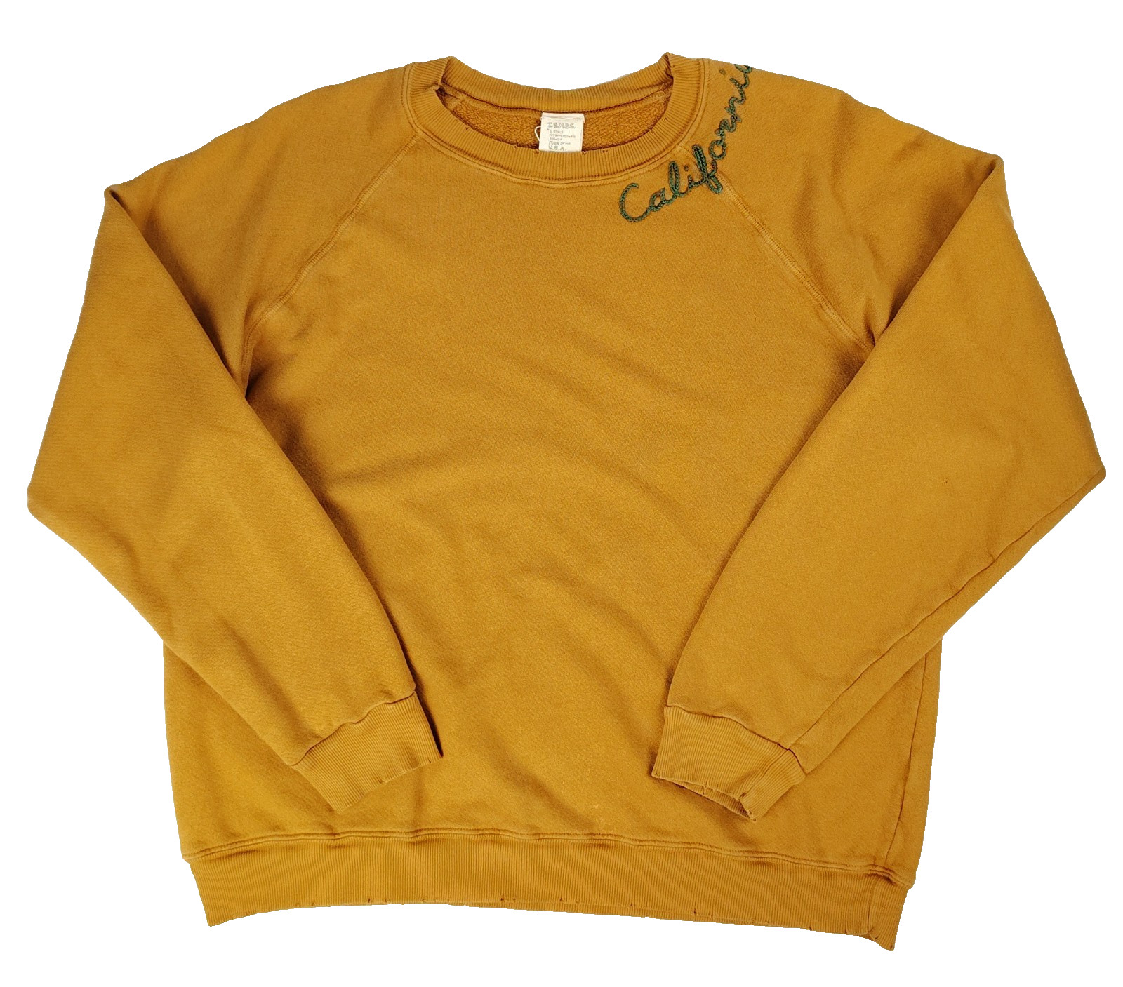 ISMBS I Stole My Boyfriends Shirt California Sweatshirt Mustard Yellow Size L