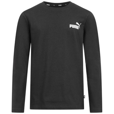 PUMA Essentials No 1 Logo Kinder Langarmshirt schwarz neu