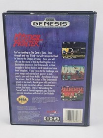 Mystical Fighter- Sega Genesis Game and Case no Manual - Pins Cleaned - TESTED