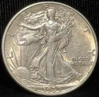 1936 D United States Walking Liberty Half Dollar Silver Coin 50C