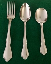 3 Pc Oneida Stainless TODDLETIME Youth/Toddler Spoon  Fork  Baby Spoon Mexico