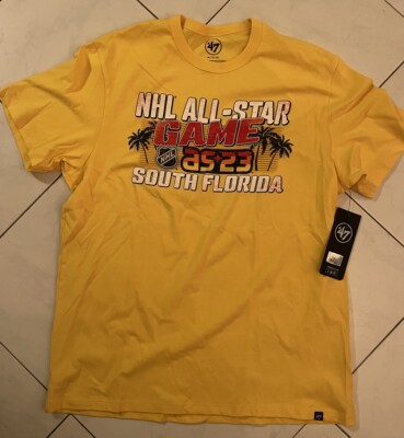 2023 NHL All-Star game t-shirt Size- XL. '47 North.  Yellow.  New w/tags.