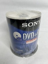 Sony DVD R 4.7GB 120min 1-16X Recordable Blank Video Discs 100 Pack Not Sealed
