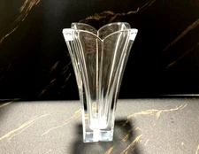 CRYSTAL VASE By "COLLE", TABLE LAMP BASE, H 270 mm, HOLE 19 mm,