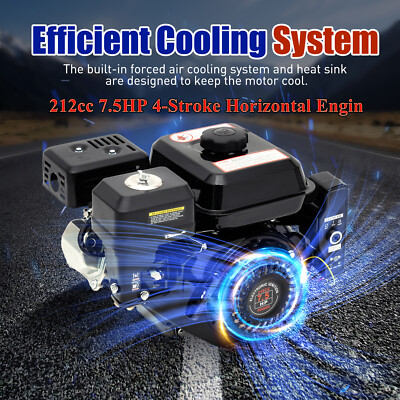7.5 HP 212CC 4-Stroke 20mm Shaft Electric Start Gas Powered Go Kart Engine Motor