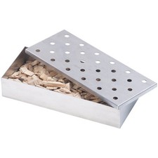 Räucherbox aus rostfreiem Edelstahl, für Gas- und Holzkohlegrills