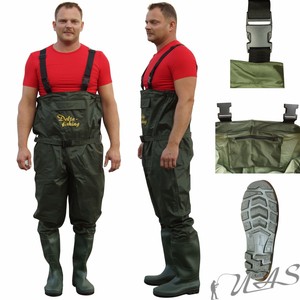 BITUXX® Angelhose Wathose Gr 43 Fladen Anglerhose Watstiefel Anglerstiefel BITUXX® Angelhose Wathose Gr 43 Fladen Anglerhose Watstiefel Anglerstiefel