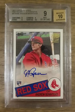 2017 Topps Archives Fan Favorites ANDREW BENINTENDI RC AUTO #FFAABE BGS 9