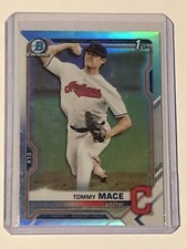 Tommy Mace 2021 Bowman Draft Chrome 1st Refractor #BDC-111 Cleveland Guardians